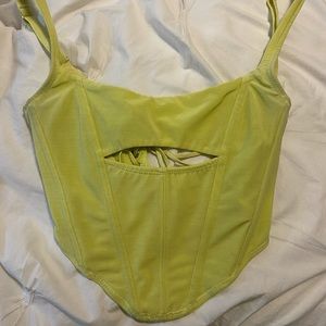 UO Mesh Corset Top SIZE SMALL